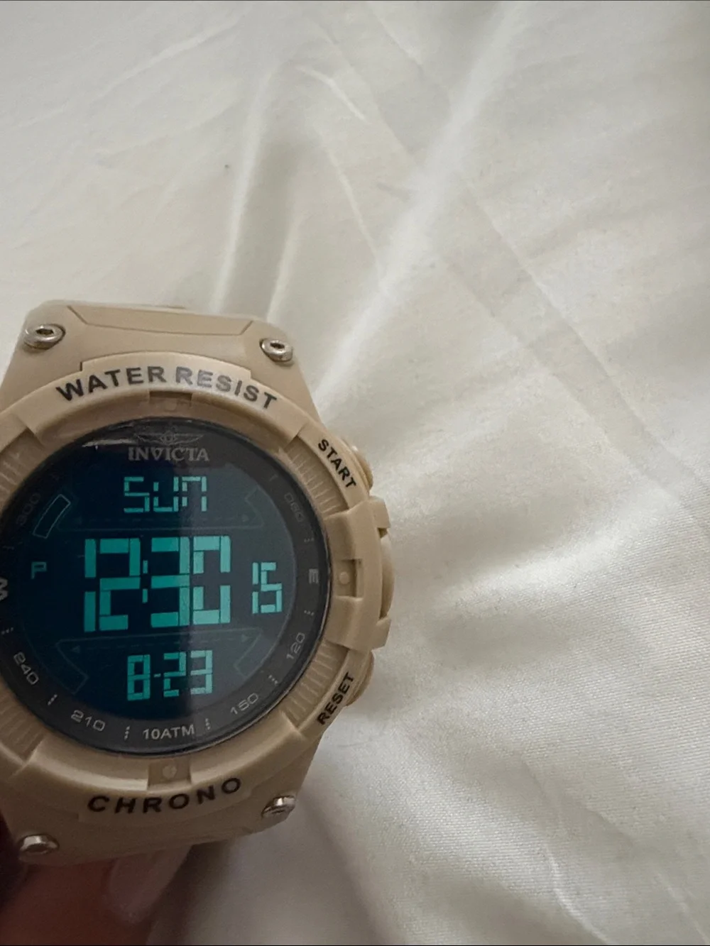 Invicta Racing Burnout Digital Men's Watch - 52mm. Light Brown